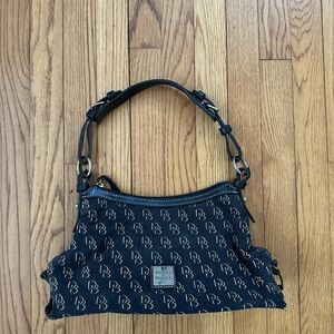Dooney & Bourke Black Monogram Shoulder Bag
